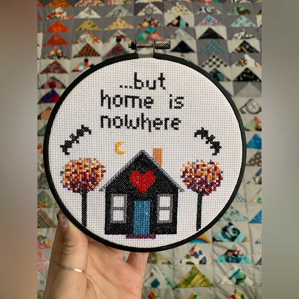 AFI Embroidery Hoop - …but home is nowhere